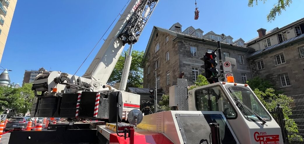 location de boom truck Montréal