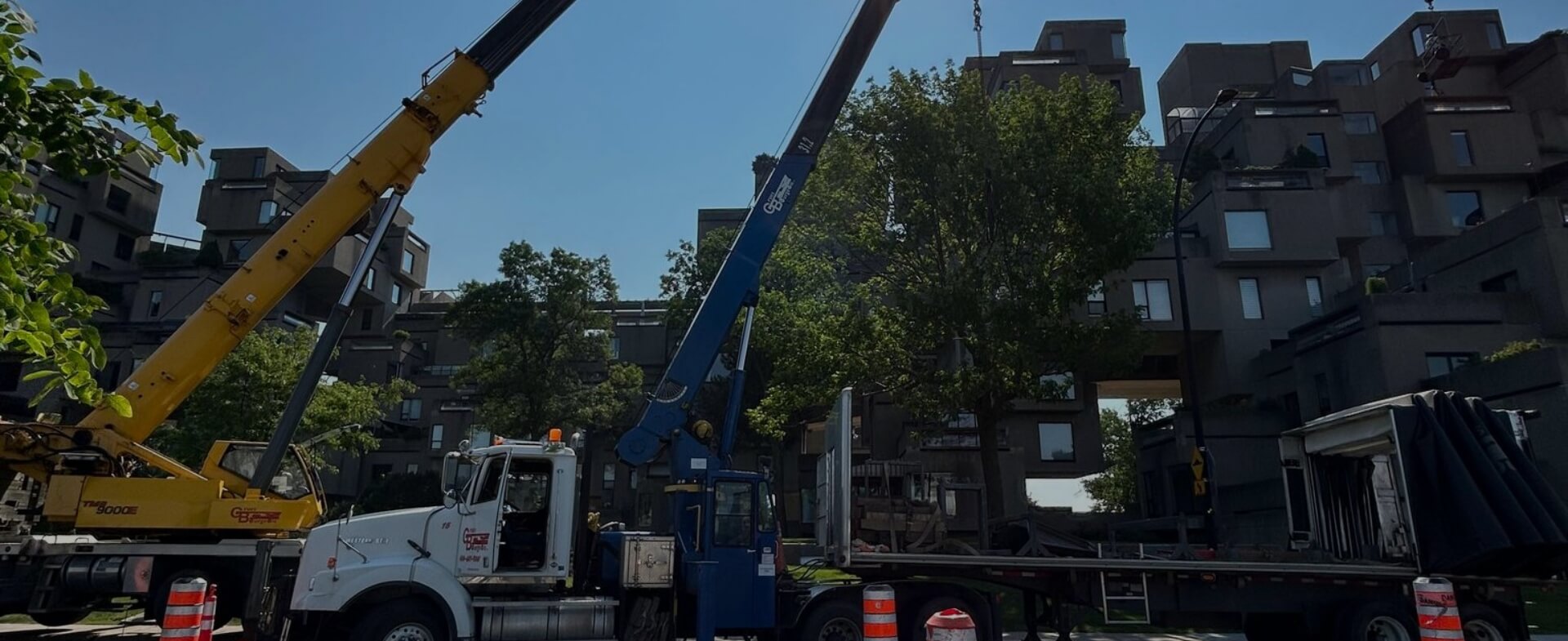 location de boom truck Montréal