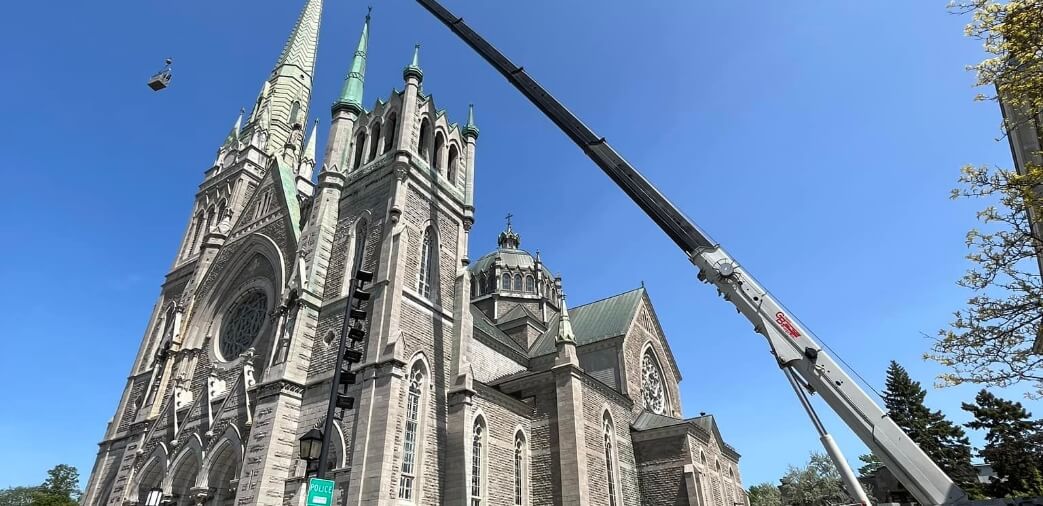 location de boom truck vers la Rive-sud
